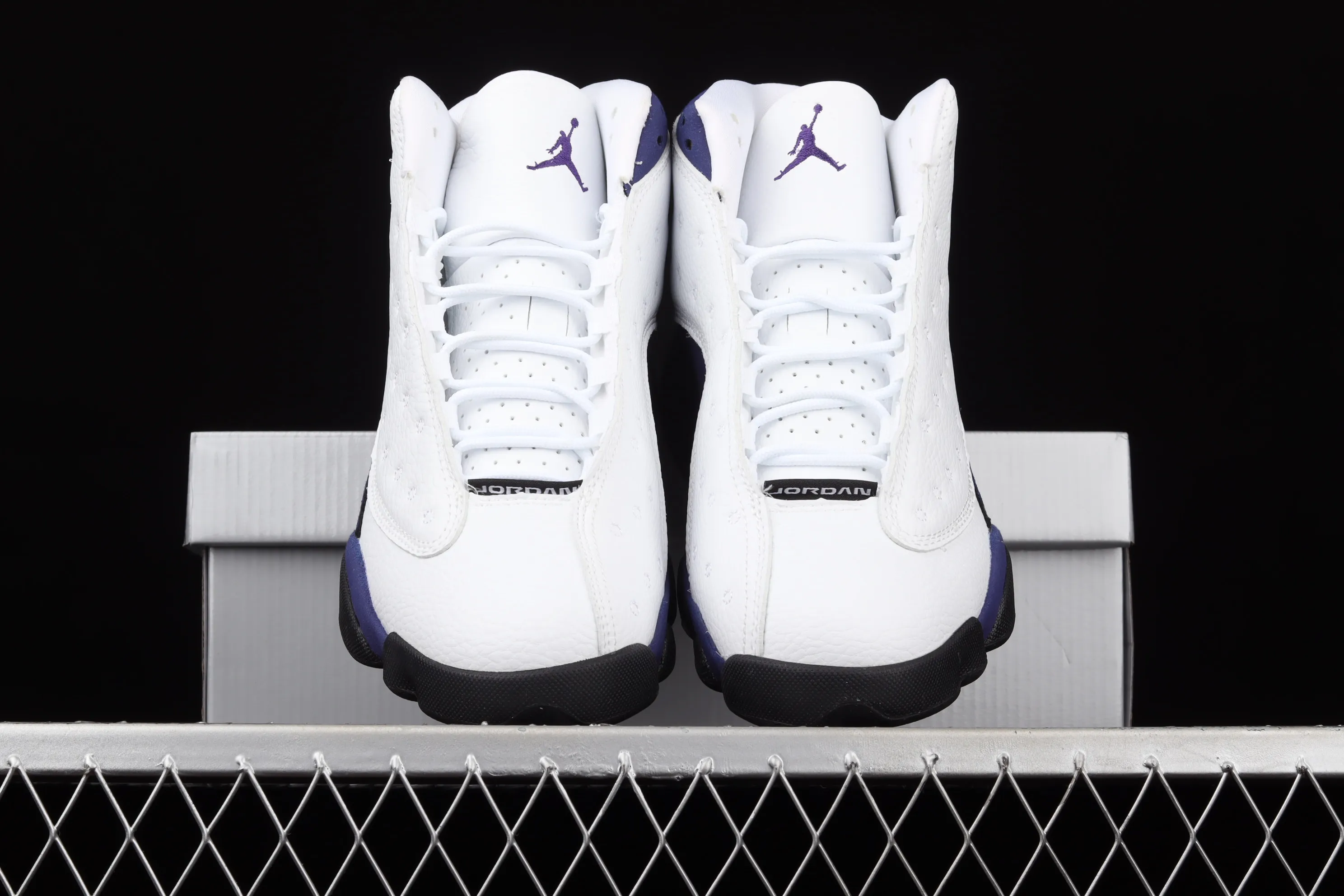 All categories Air Jordan Jordan series basketball shoes Air Jordan 13 G version Air Jordan 13 Retro AJ13 white and purple 414571-105